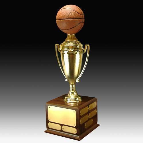 Perpetual Basketball Trophy with Cup