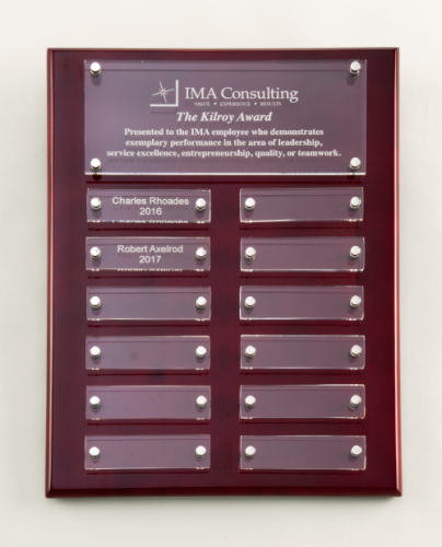 Rosewood High Gloss Perpetual Plaque – Bhive Awards