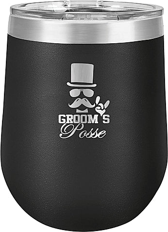 12 oz Stemless Insulated Wine Glass