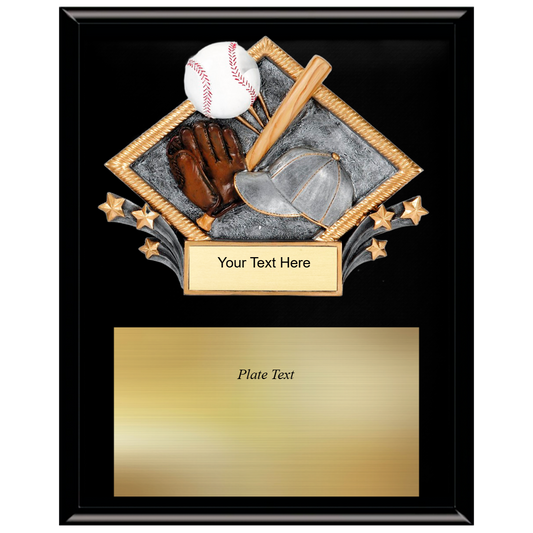 Plaque with Diamond Resin