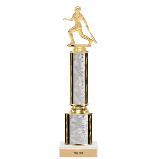 Baseball 2 Tier Trophy w/ Figure