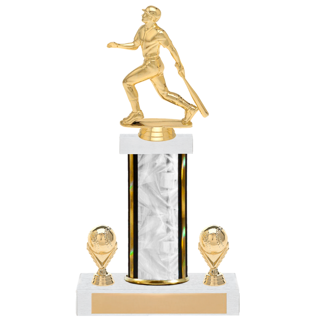 Baseball Figure & Trim Single Column Trophy