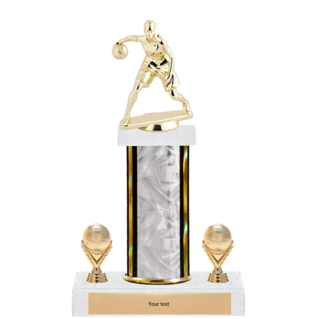 Basketball Figure & Trim Single Column Trophy