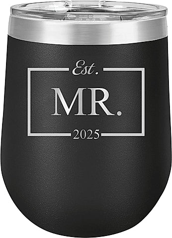 12 oz Stemless Insulated Wine Glass