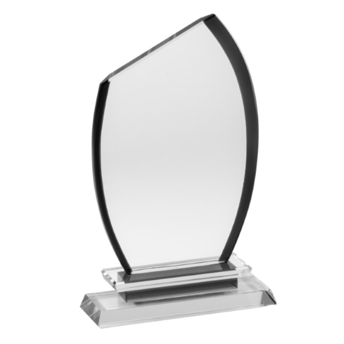 Black Crystal Semi Oval Award