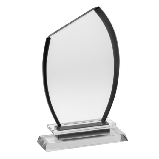 Black Crystal Semi Oval Award
