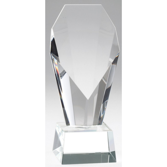 Elegant Crystal Slant Face On Clear Crystal Base