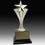 Metal Star Trophy Large Figure Trophies