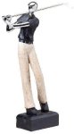 Golfer, Male Silver Metallic Award Large Figure Trophies - 12 1/2" Tall