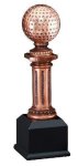 Golf Pedestal Large Figure Trophies - 10 1/2" Tall