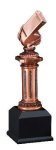 Whistle Pedestal Large Figure Trophies - 11 1/2" Tall