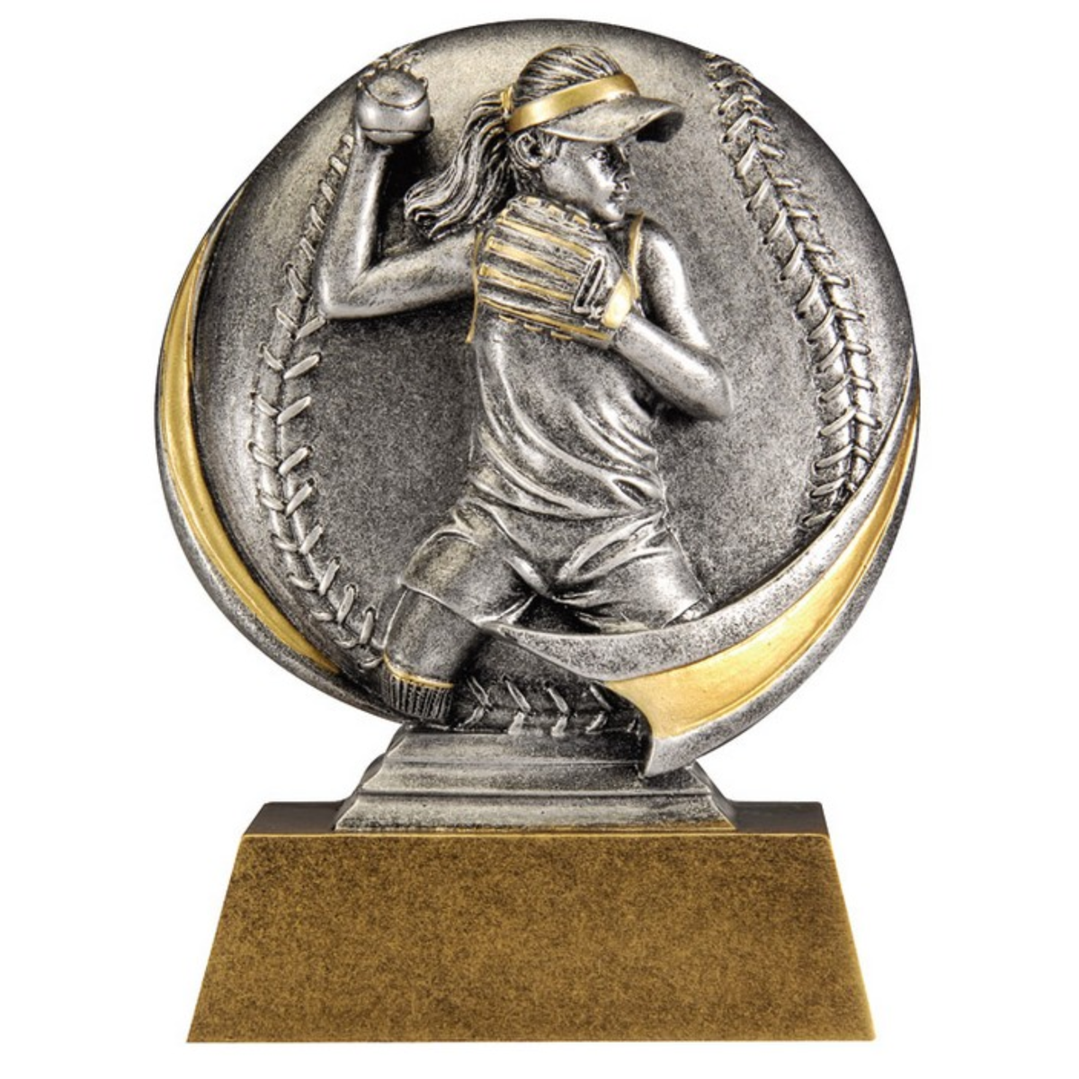 Softball Motion Resin Award
