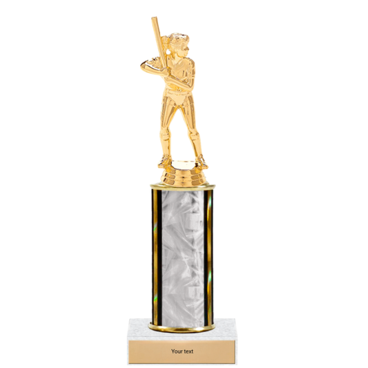Softball Column Trophy with Figure