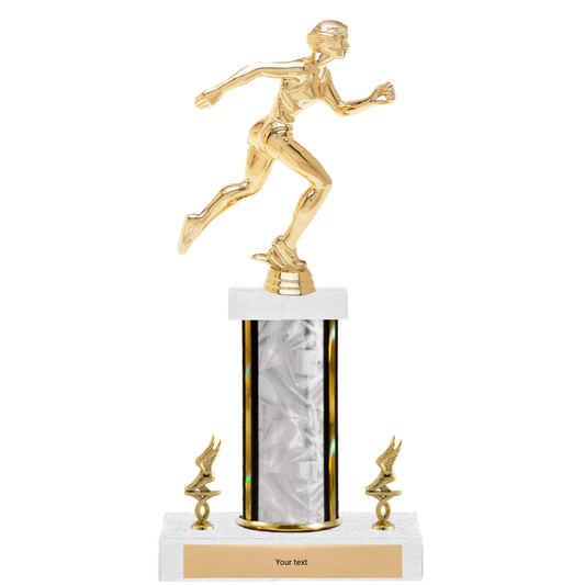 Track Figure & Trim Single Column Trophy