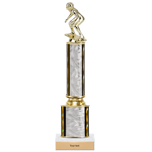 Wrestling 2 Tier Trophy w/ Figure