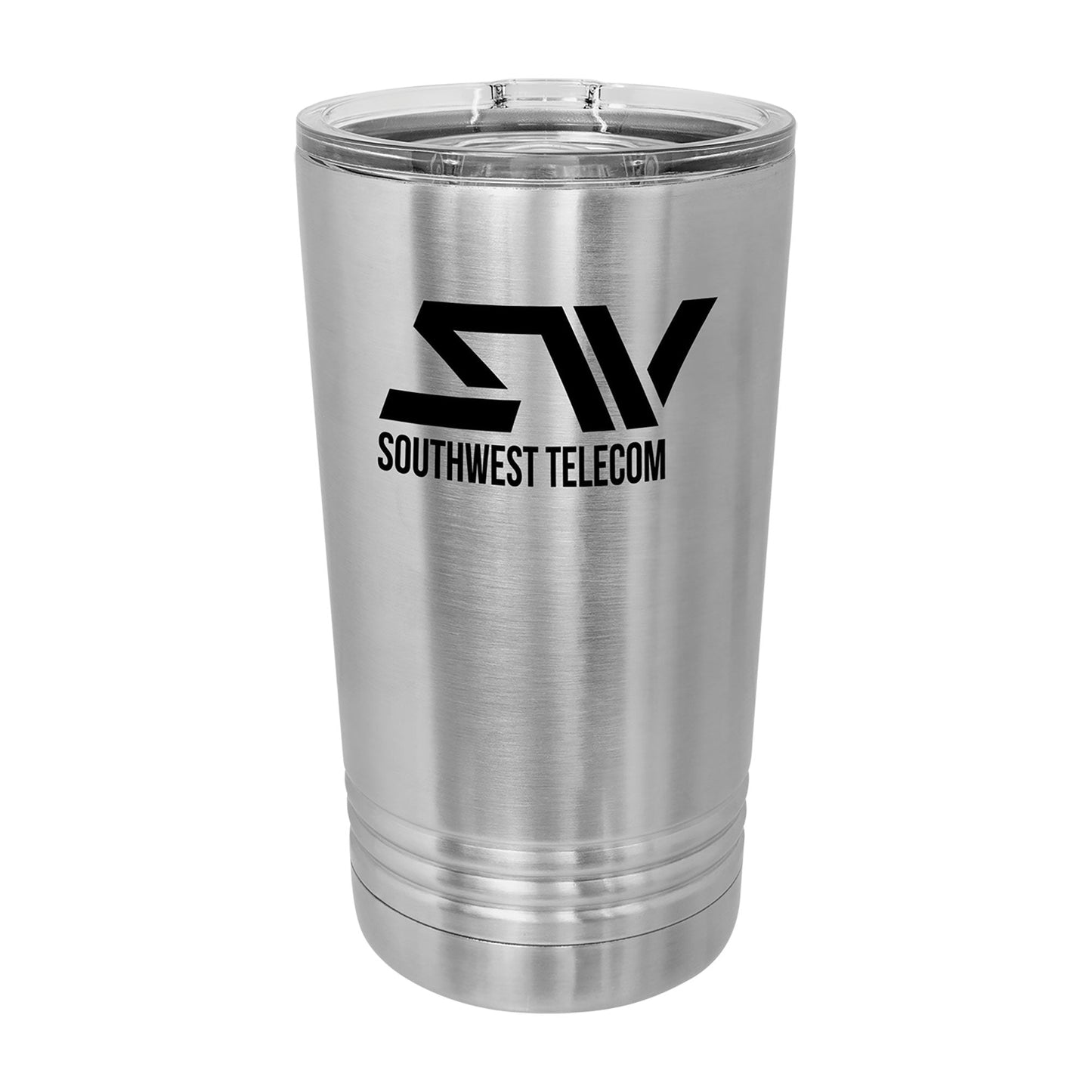 Custom Logo'd - 16 oz. Polar Camel Pint w/Silder Lid Stainless Steel